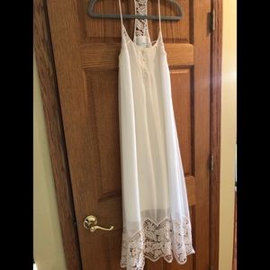 Cream Lace Maxi Dress